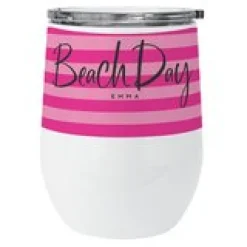 Beach Day Striped Insulated Tumbler