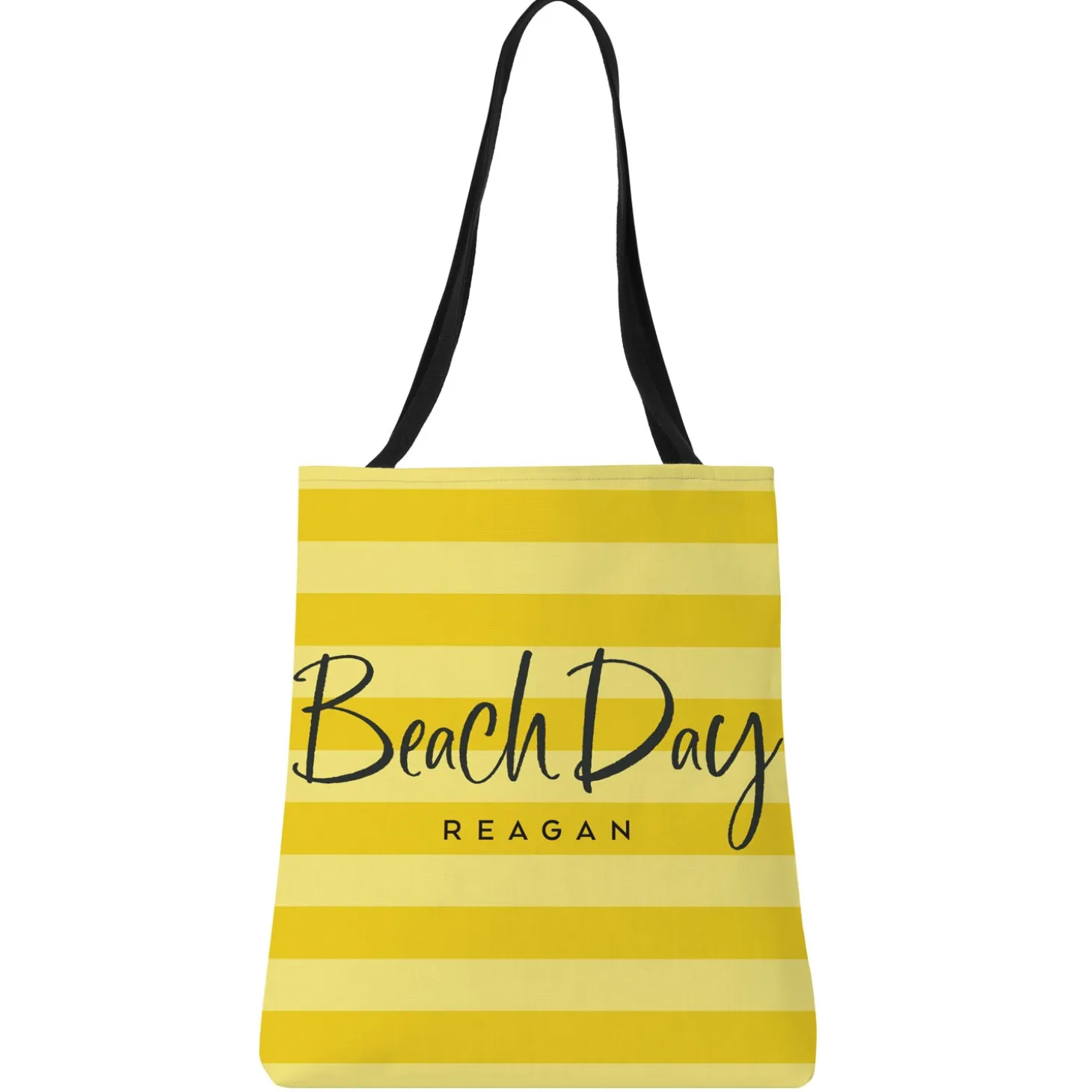 Beach Day Striped Tote Bag