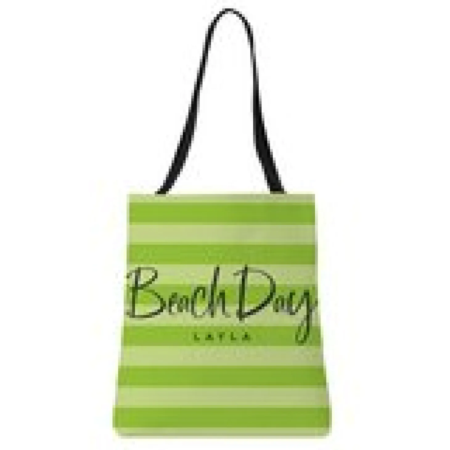Beach Day Striped Tote Bag
