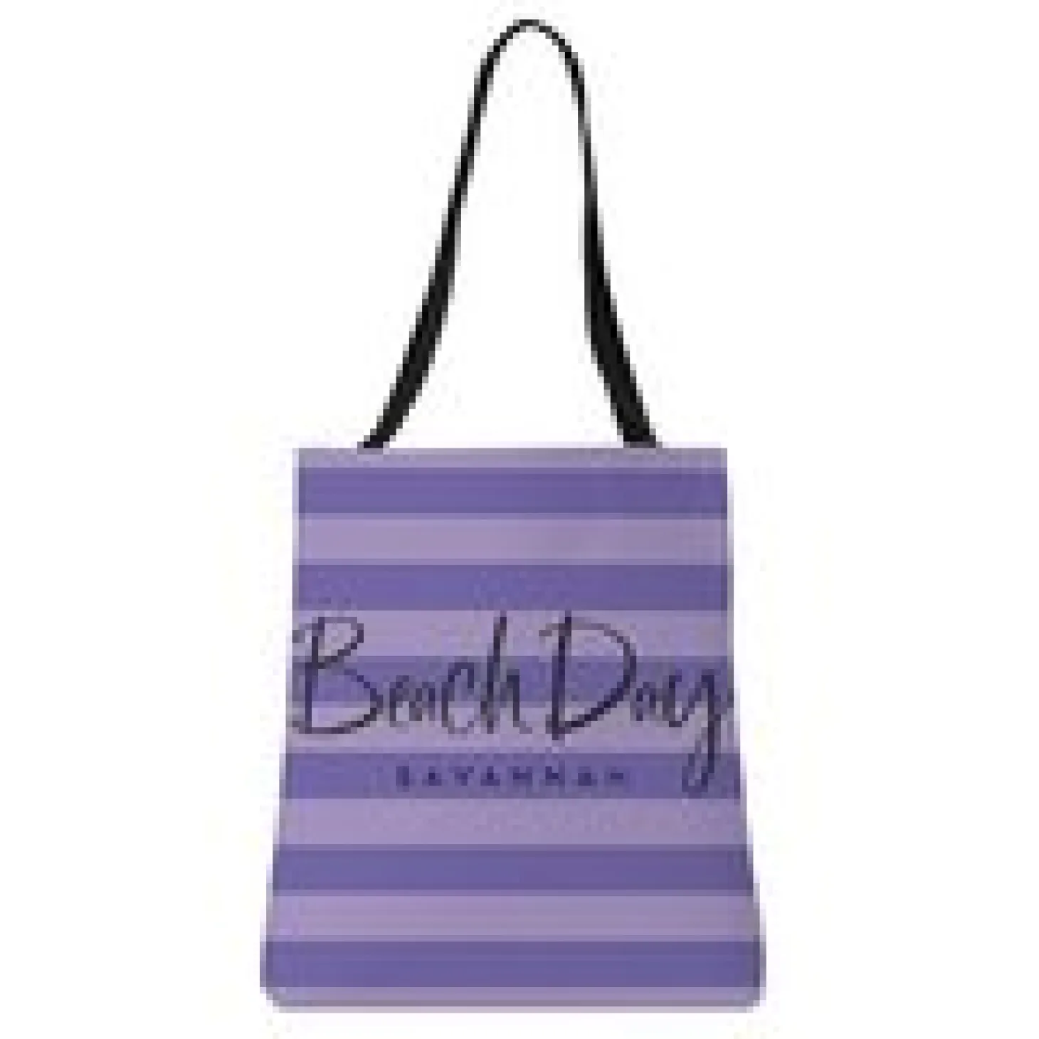 Beach Day Striped Tote Bag