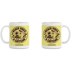 Beach Vibes & Caffeine Mug