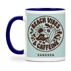 Beach Vibes & Caffeine Mug