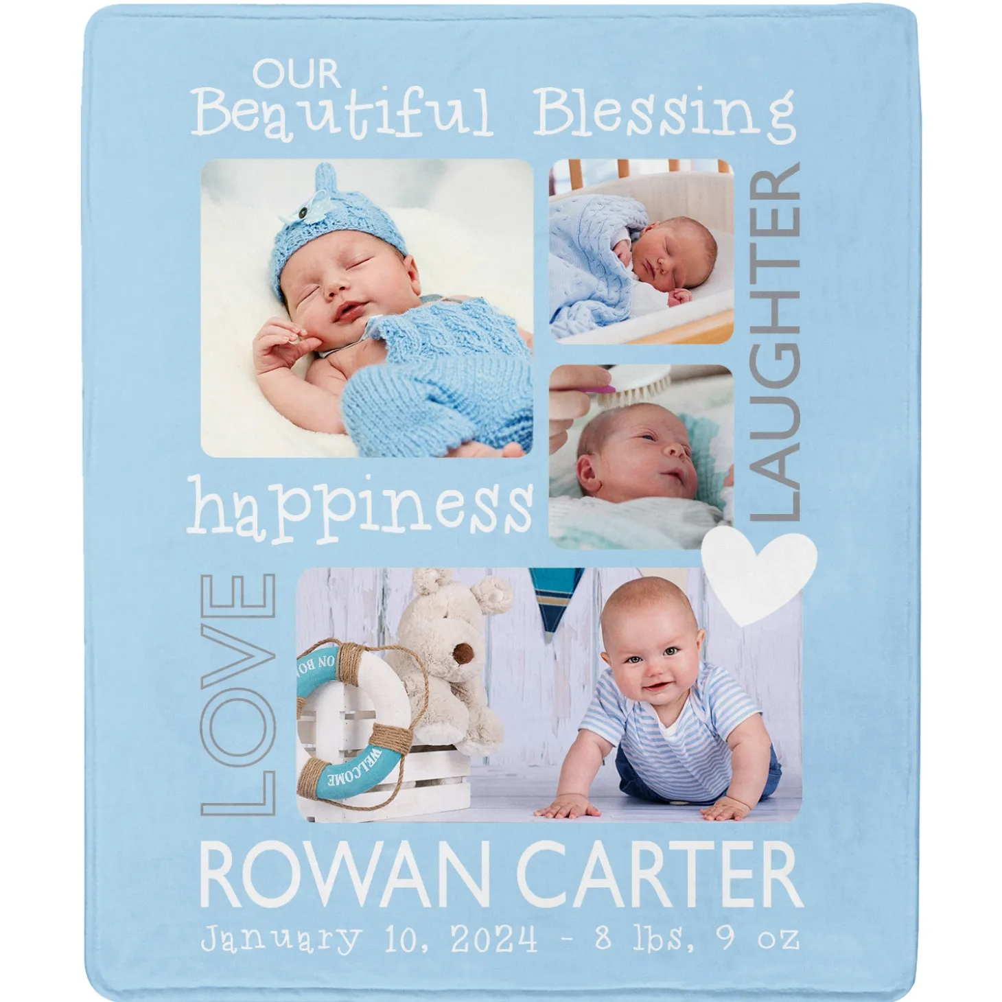 Beautiful Blessings Photo Baby Blanket