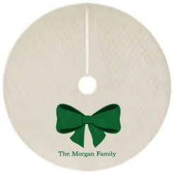 Beautiful Bow Quilted Tree Skirt