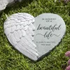 Beautiful Life Heart Wing Garden Stone