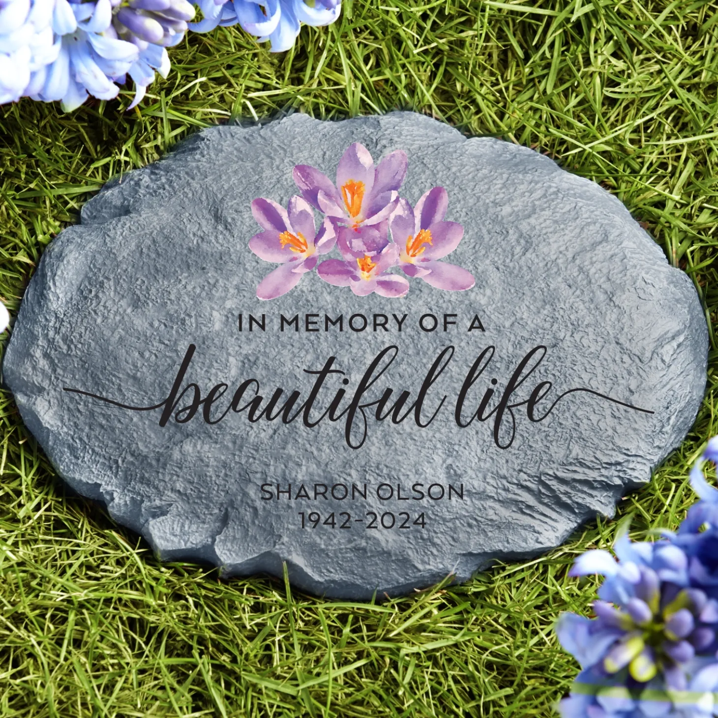 Beautiful Life Memorial Garden Stone