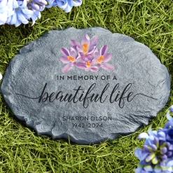 Beautiful Life Memorial Garden Stone