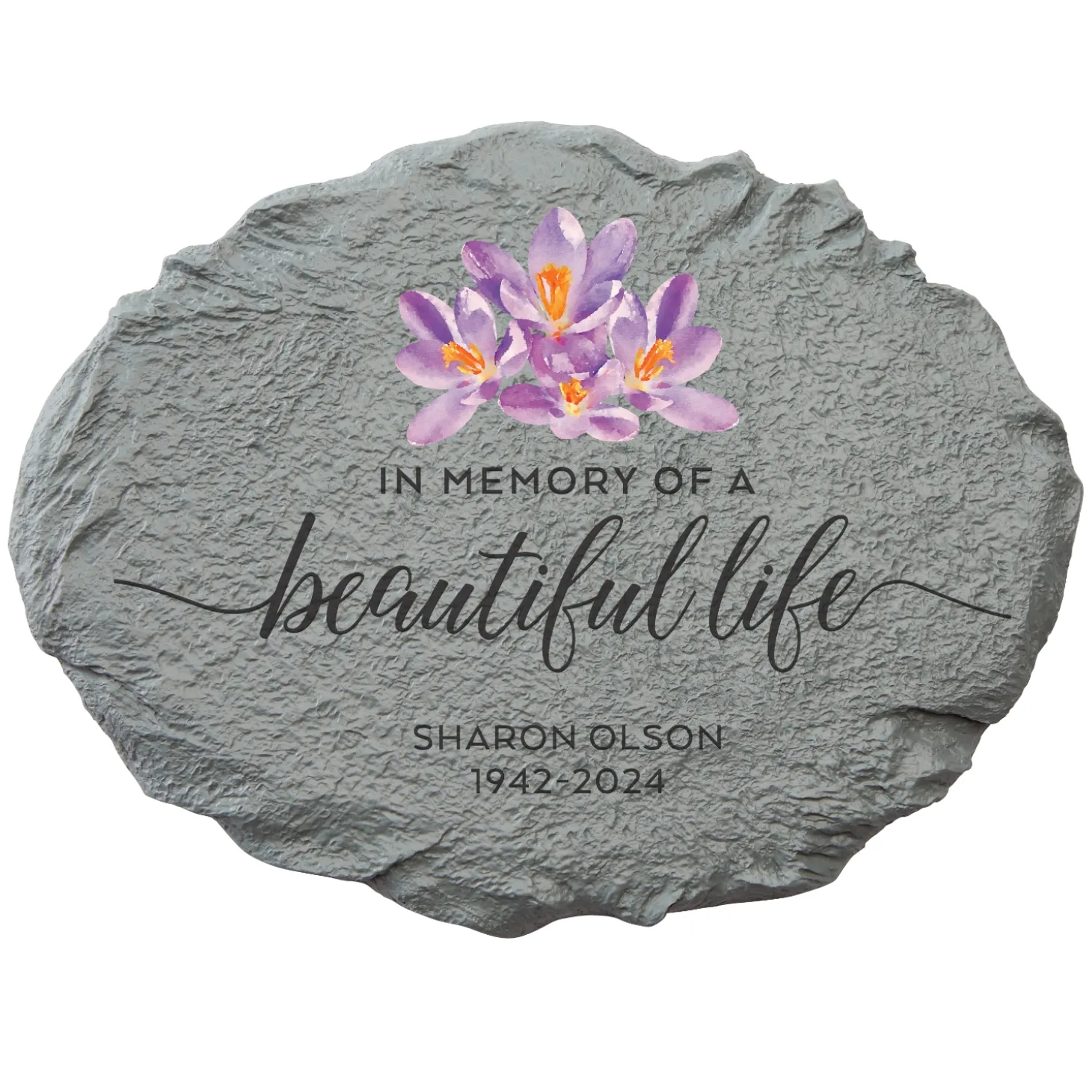 Beautiful Life Memorial Garden Stone
