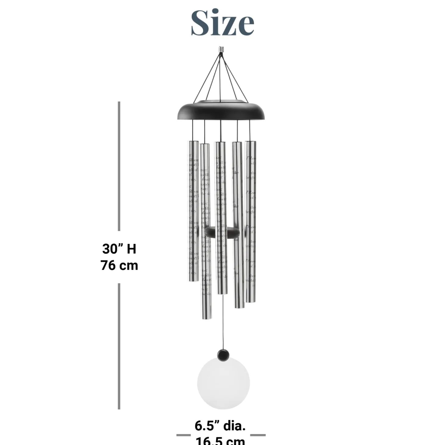 Beautiful Life Memorial Sonnet Solar Wind Chime