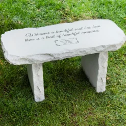 Beautiful Memories Sympathy Garden Bench