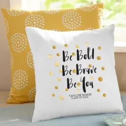 Be Bold Graduation Pillow