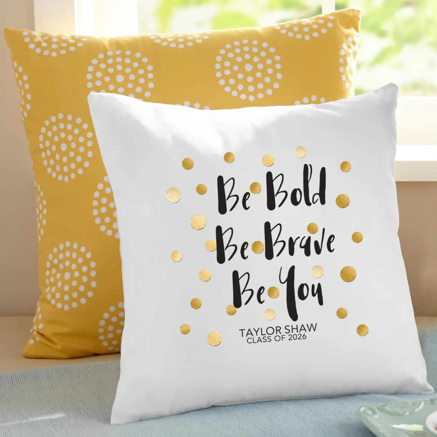 Be Bold Graduation Pillow