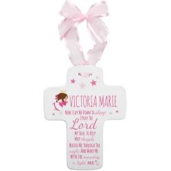 Bedtime Prayer Resin Cross