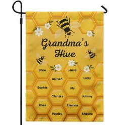 Bee Hive Garden Flag