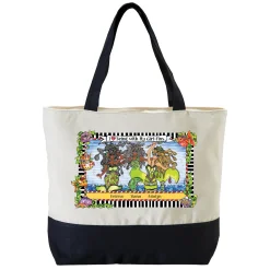 Being with My Girl-Fins Tote Bag by Suzy Toronto