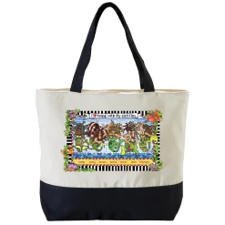 Being with My Girl-Fins Tote Bag by Suzy Toronto