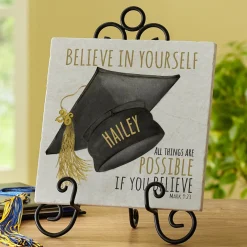 Believe Graduation Tile Keepsake
