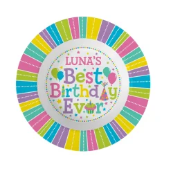 Best Birthday Ever Personalized Tableware