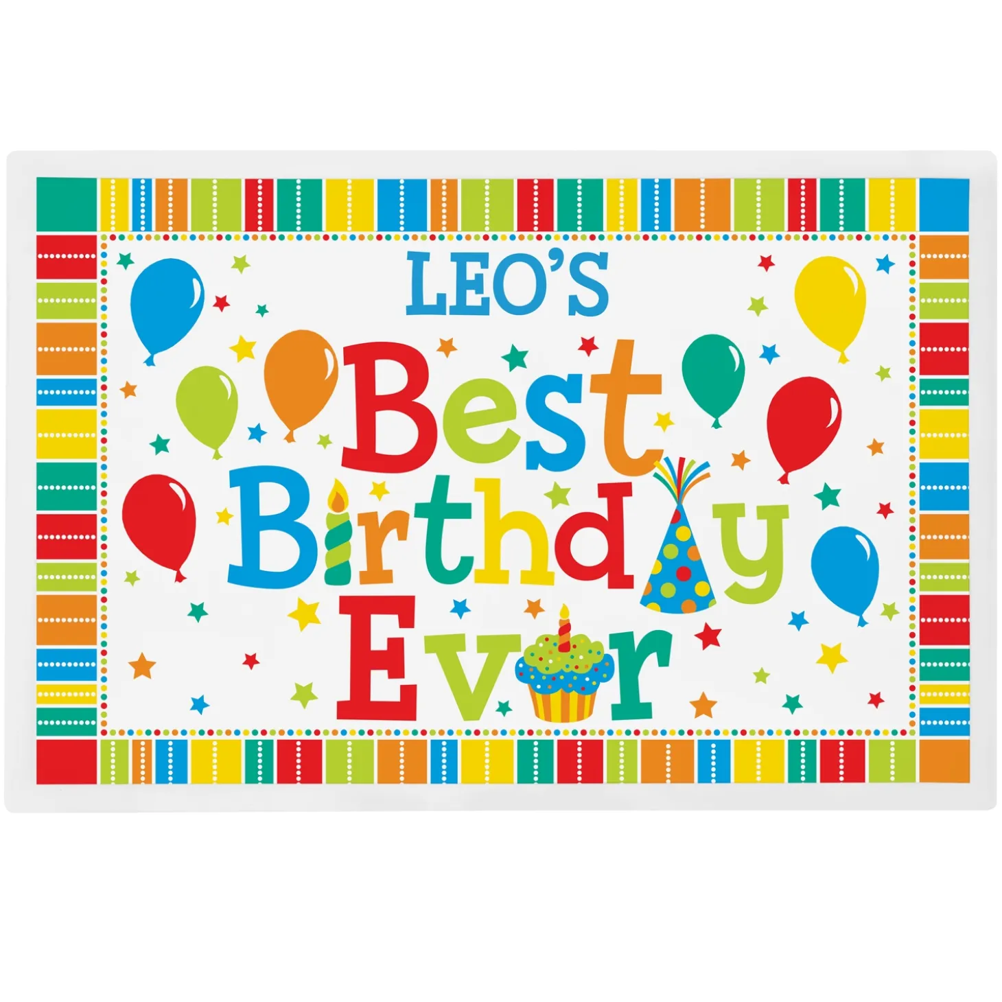 Best Birthday Ever Personalized Tableware