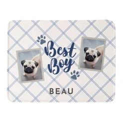 Best Boy and Best Girl Photo Plush Blanket