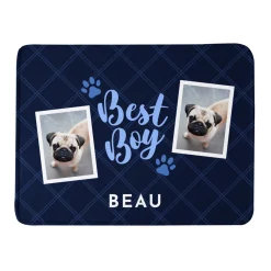 Best Boy and Best Girl Photo Plush Blanket