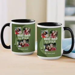 Best Dad By Par Photo Mug