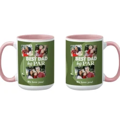 Best Dad By Par Photo Mug