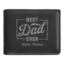 Best Dad Ever Anti-Theft Leather Wallet