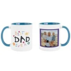 Best Dad Ever Doodle Art Photo Mug