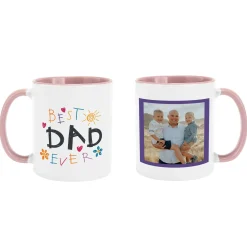 Best Dad Ever Doodle Art Photo Mug