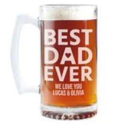 Best Dad Ever Oversized Beer Mug