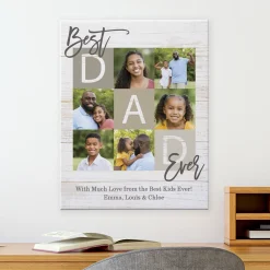 Best Dad Ever Photo Canvas