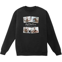 Best Dad Ever Photo Collage Sweatshirt