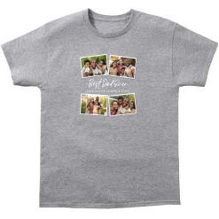 Best Dad Ever Photo Collage T-Shirt
