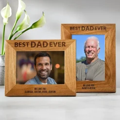 Best Dad Ever Wood Frame