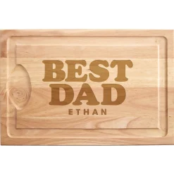 Best Dad Maple Wood Cutting Board