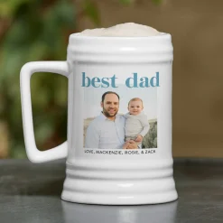 Best Dad Photo Beer Stein