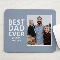 Best Dad Photo Mouse Pad