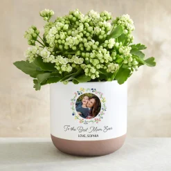 Best Ever Floral Photo Planter