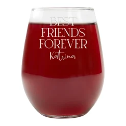 Best Friends Forever Stemless Wine Glass