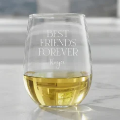 Best Friends Forever Stemless Wine Glass