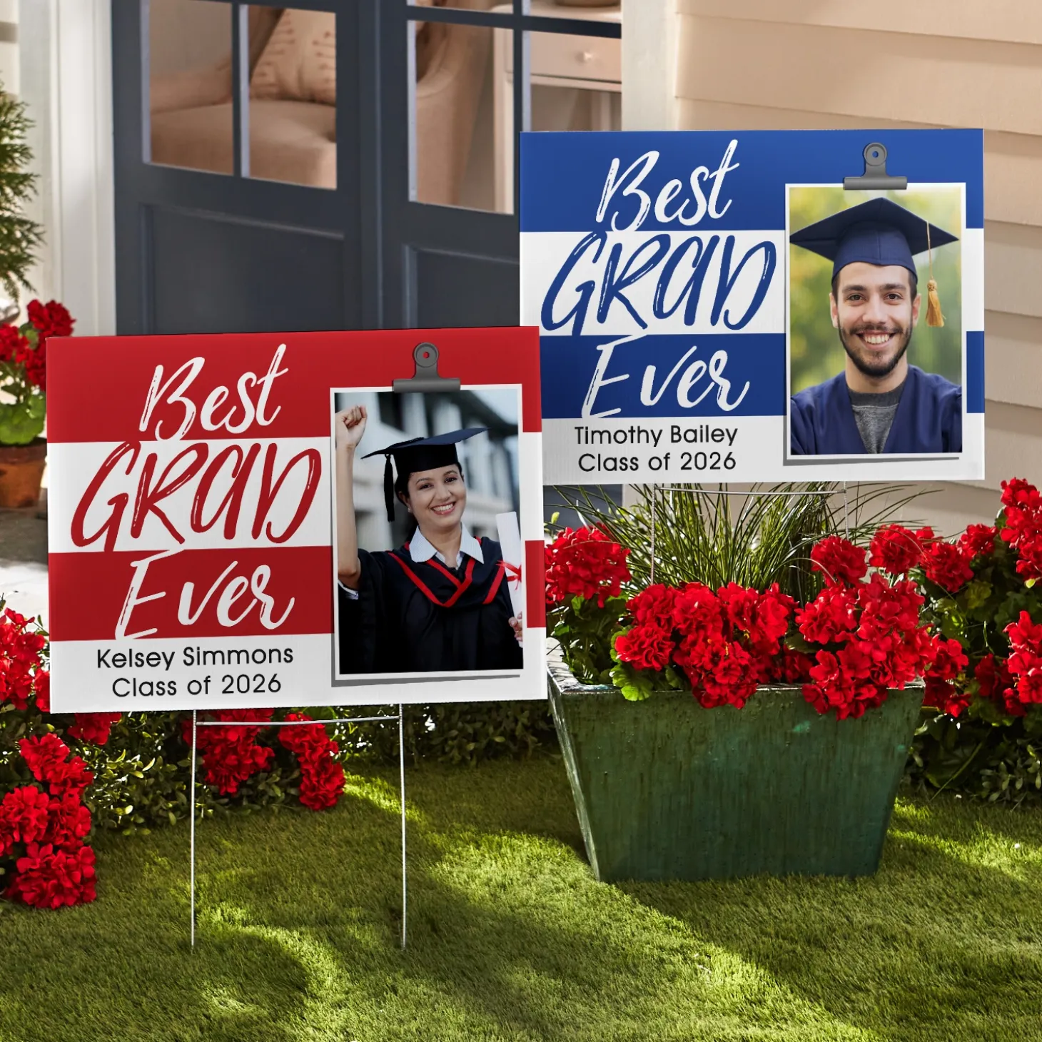 Best Grad Ever Photo Yard Sign