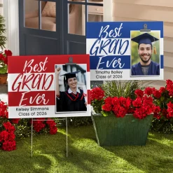 Best Grad Ever Photo Yard Sign