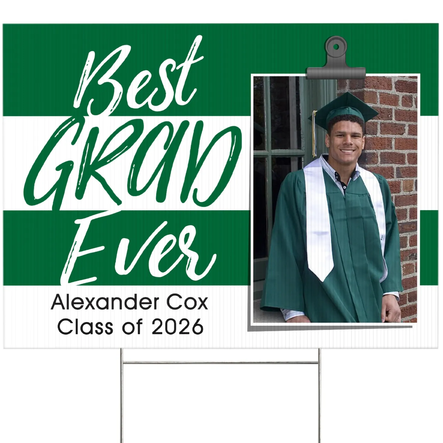 Best Grad Ever Photo Yard Sign
