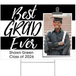 Best Grad Ever Photo Yard Sign