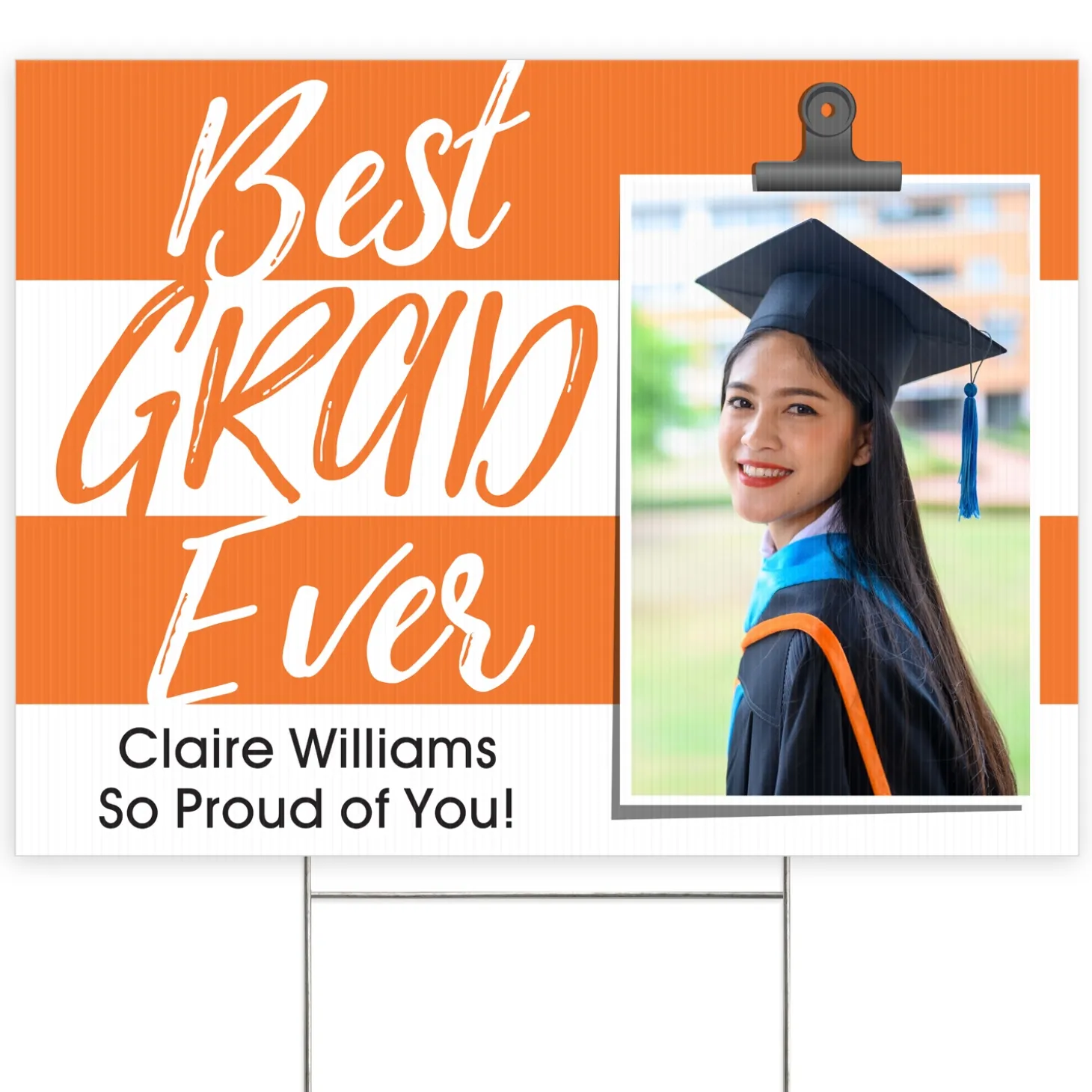 Best Grad Ever Photo Yard Sign