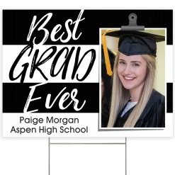 Best Grad Ever Photo Yard Sign