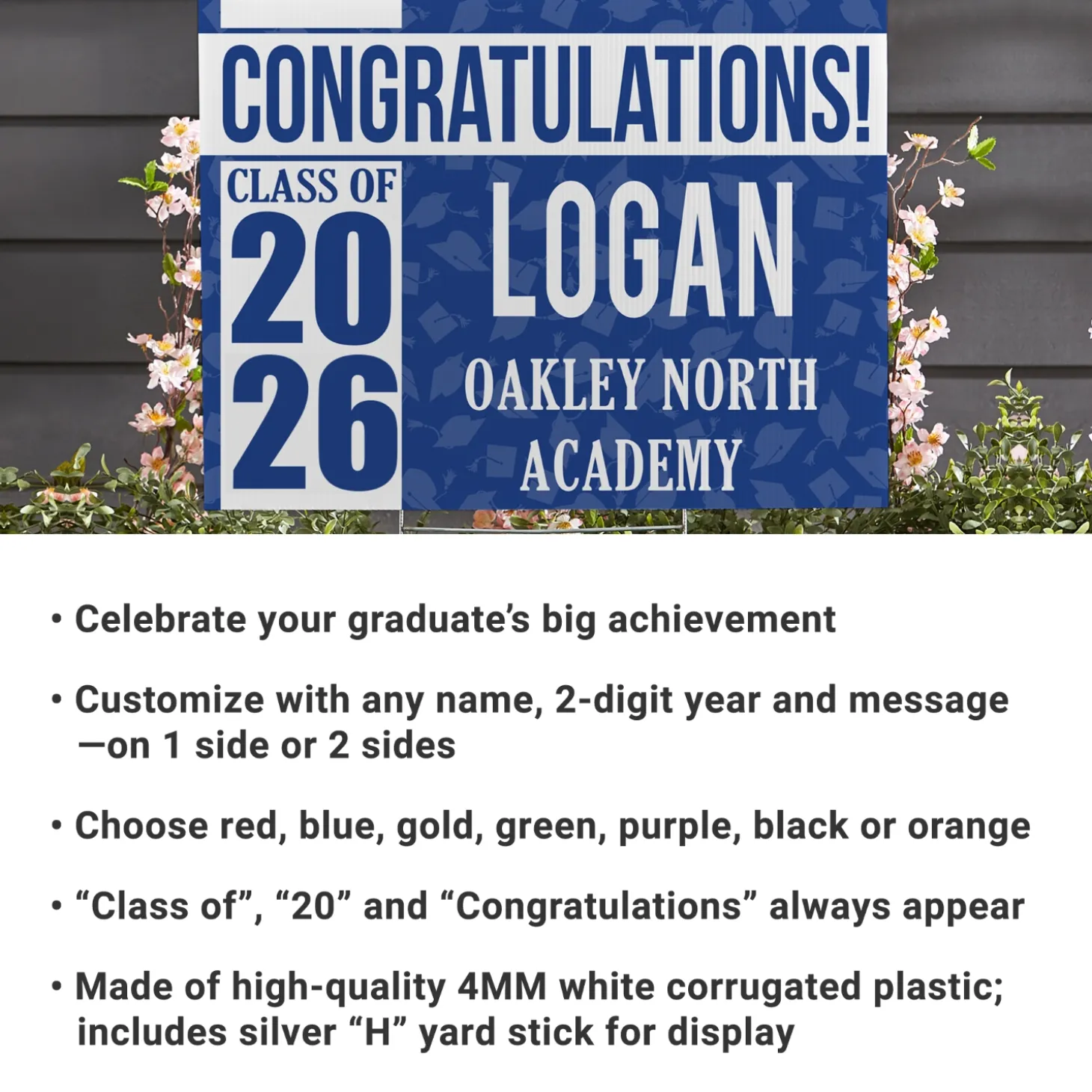 Best in Class Graduation Yard Sign