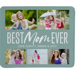 Best Mom Ever Photo Collage Plush Blanket
