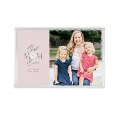 Best Mom Ever Photo Glass Block